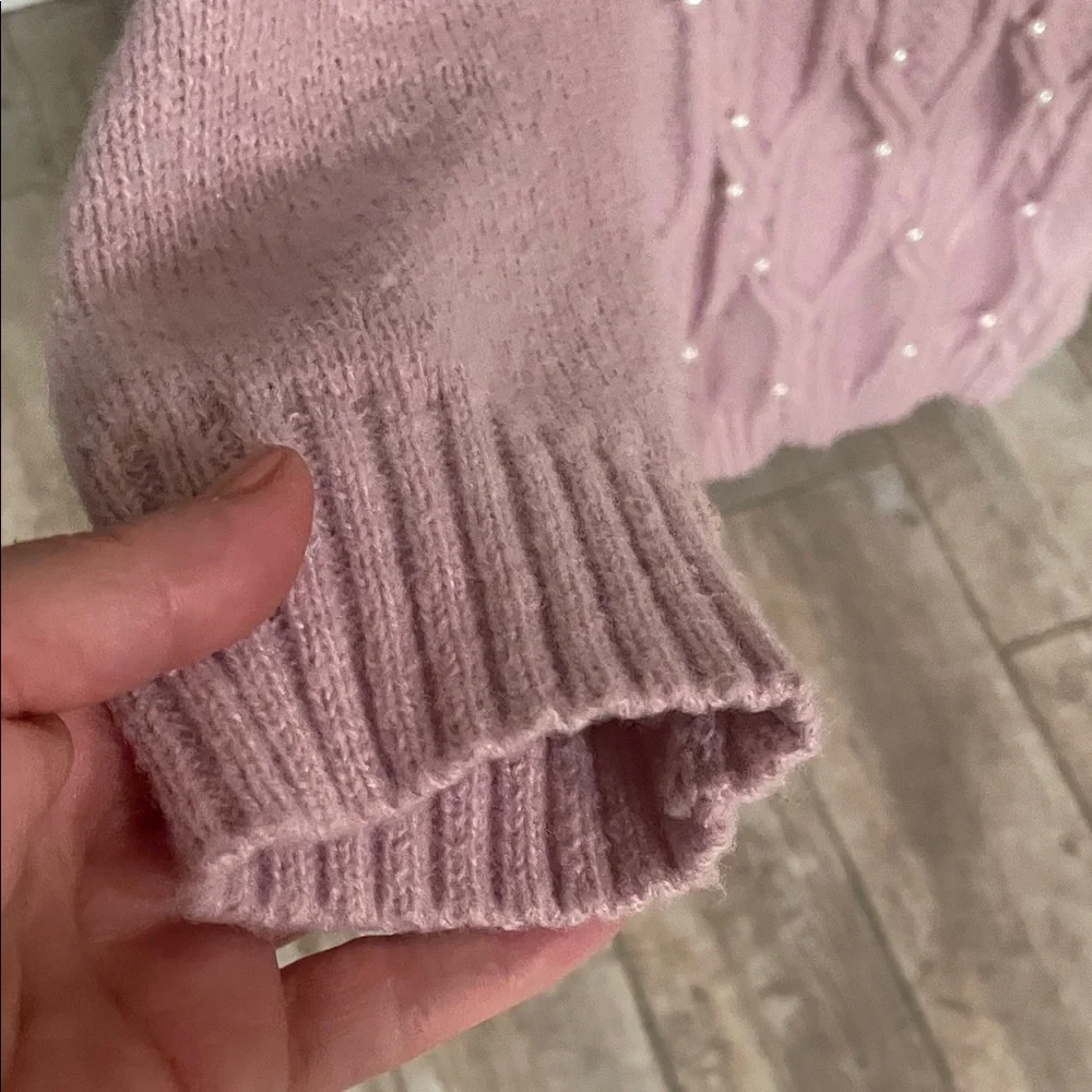 Pink Knit Sweater Dress - Picture 4 of 9